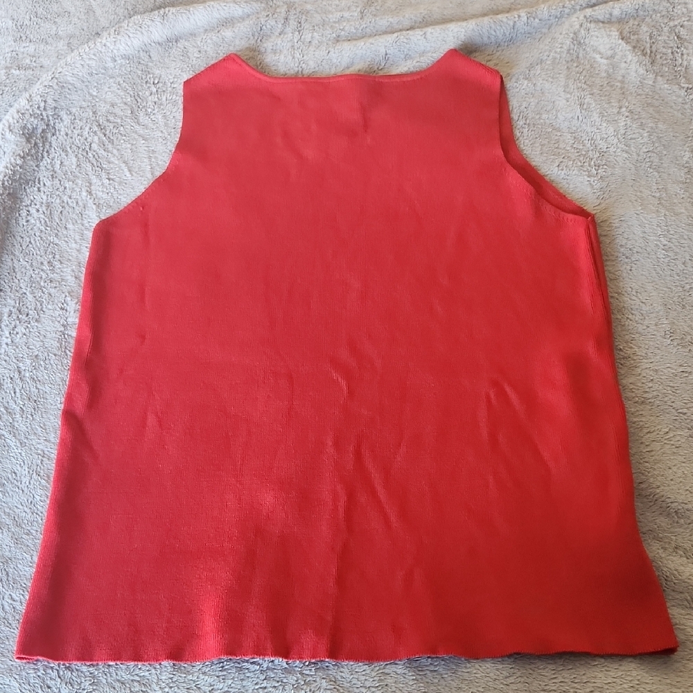 JOSEPH A Red Sleeveless Women's Top Size Small